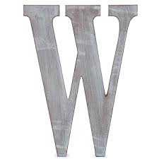 Wood Block Letter Charcoal Grey 14in
