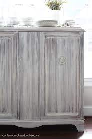 whitewashed cabinet makeover