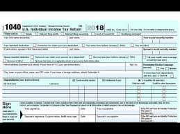 how to fill out the new irs form 1040