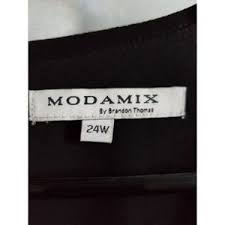 Modamix Plus Size Tunic Length Top W Pleat Details Nwt