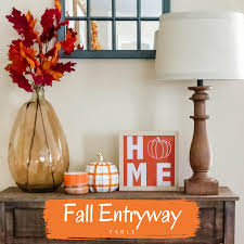 fall entryway table blogs by aria