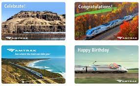 Amtrak operates more than 300 trains daily, connecting more than 500 destinations in 46 states, the district of columbia and three canadian provinces, and. Amtrak Gift Card Get On Board