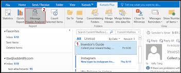 sender from incoming email in outlook