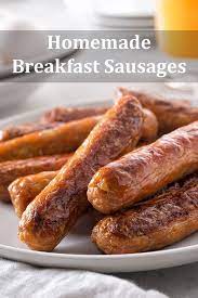 Homemade Breakfast Sausage Links Without Casing gambar png