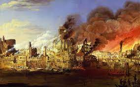 Martens, Ditlev - The Great Fire of Hamburg on May 5, 1842 - Museum für Hamburgische Geschichte - PICRYL - Public Domain Media Search Engine Public Domain Image