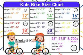 kids bike size guide boys s