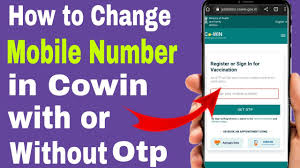 how to change mobile number in cowin