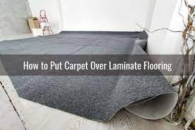 put carpet over laminate flooring