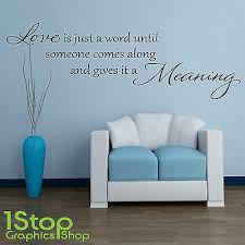 Love Word Meaning Wall Sticker E