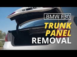 Remove Bmw F30 3 Series Trunk Panels