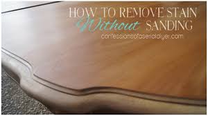 How To Remove Stain Without Sanding