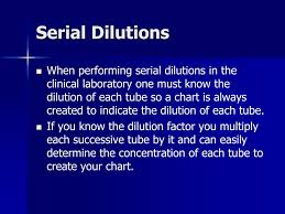 Ppt Serial Dilutions Powerpoint Presentation Free