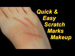 easy scratch marks halloween makeup