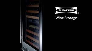 sub zero wine storage you