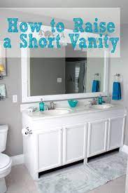 How To Raise Up A Short Vanity