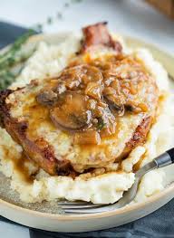 Grease a shallow baking pan. French Onion Pork Chops The Cozy Cook