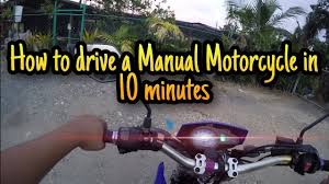how to drive a manual motorcycle in 10