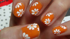 Easy Nails Art Design Using A Toothpick Simple Flower Nail Art For