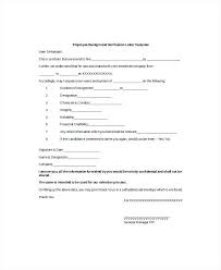 Confirmation Of Employment Letter Template New Verification