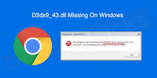 how to fix d3dx9 43 dll is missing or