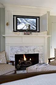 tv over fireplace ideas