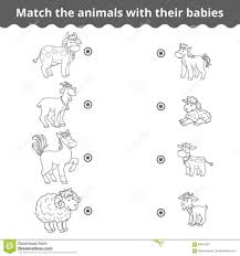 Animals And Their Babies Worksheets For Kindergarten Pdf