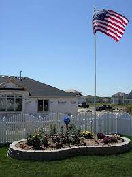 Front yard landscaping can be a challenge when you've got a small space. Pin By Jordyn Chin On Bobby The Misfits Flag Pole Landscaping Flagpole Landscaping Ideas Flagpole Landscaping