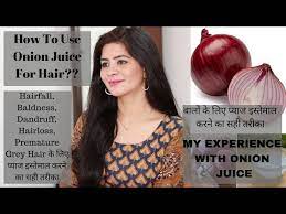 right way to use onion juice for hair