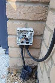 outdoor socket installation domestic