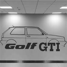 Volkswagen Golf Mk2 Gti Wall Art Sticker