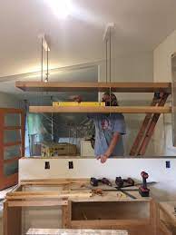 how to build hanging shelves with