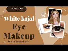 how to white kajal easy eye makeup