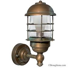 outdoor wall light lantern aged copper