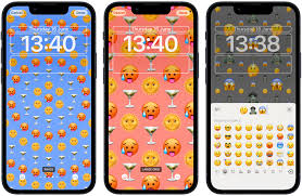 an emoji lock screen wallpaper