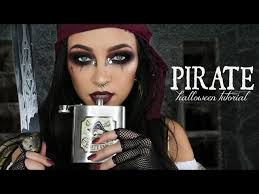 pirate halloween makeup tutorial glam