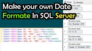 how to change format of date in sql