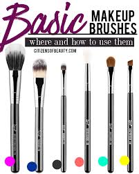 everyday makeup brushes where to use
