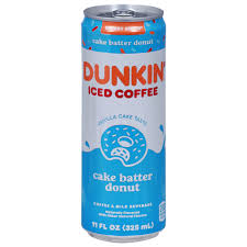 dunkin cake batter donut iced coffee