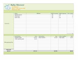 017 Baby Shower Guest List Template Ideas Planning The Top