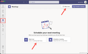 how to set up a meeting in microsoft teams