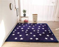 star printed velvet carpet