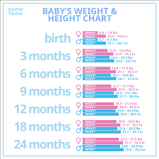 baby s weight height chart comotomo