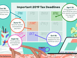 Federal Income Tax Deadlines In 2019