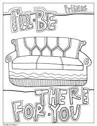 friends tv show coloring pages