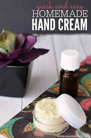 homemade hand cream