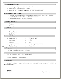 Mba Resume Format Doc   Free Resume Example And Writing Download