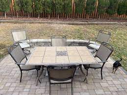 Patio Table And Six Chairs Household