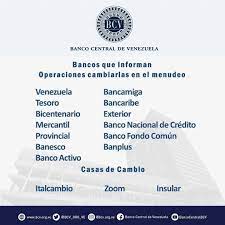Venezuela's central bank banco central de venezuela is a public entity responsible for contributing, together with the country's executive branch, to the the company has operations in venezuela, which include central bank. Banco Central De Venezuela Startseite Facebook