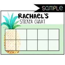 Freebie Tropical Themed Editable Sticker Chart Sample