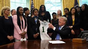 Returning as head coach is hall of famer kim mulkey for her 19th season. Trump Hosts Ncaa Title Winning Baylor Women S Basketball Team Los Angeles Times